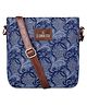 The Clownfish Linda Series Sling for Women Casual Ladies Single Shoulder Bag Crossbody Bag Floral Design- Blue