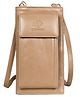 THE CLOWNFISH Adora Women Wallet/Sling Bag With Front Phone Pocket (Light Brown)