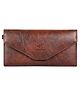THE CLOWNFISH Women Synthetic Wallet (Brown)