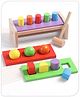 Babyhug Wooden Montessori  Activity Hammer Toy - Multicolour