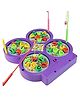 AKN TOYS Battery Operated Fish catching Game 2 to 4 Players Game With 4 Pools (Colour May Vary)