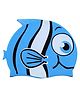 KARBD Fish Design Silicone Swimming Cap - Blue