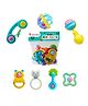 Bitfeex Infant Toddler Rattle Toys For New Born Babies 7 Pieces - Multicolor