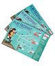 CocoMoco World Geography Combo Pack Return Gifts for Kids Birthday 3 Pieces of Pretend Play Passport Activity Kit with World Map for Kids Pack of 3