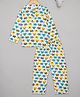 Budding Bees Half Sleeves Animal Theme Elephant Printed Night Suit - Multi Colour