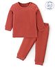 Babyoye Cotton Modal Blend  Solid Dyed Full Sleeves Thermal Inner Wear - Brown