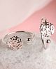 CLARA 925 Sterling Size Adjustable Hugo Toe Rings Silver - 1.7 g