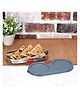 HAZEL Stainless Steel Oval Shape Container Roti box with Airtight Lid For Kitchen Puri Dabba With  Lid - Silver