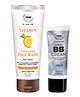 TNW  The Natural Wash Combo of 2  BB Cream  01  Light Shade 30gm  Vitamin C Exfoliating Face Wash 100ml
