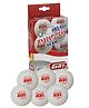 GKI KUNG FU Plastic Table Tennis Ball Standard Size Pack of 6- Orange