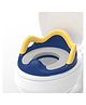 KidDough Baby Potty Training Seat Soft Comfortable Cushion Seat High Back Support For Kids Non-Slip With Splash Guard Toilet Seat with Handles Potty Seat - Blue & Yellow