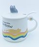 Ceramics Mug Stylish Mug with Lid White - 400 ml