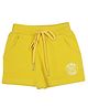 Tiny Girl Number Printed Shorts - Mustard Yellow