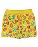 Tiny Girl Alphabet Printed Shorts - Mustard Yellow