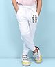NUSYL The Best Way Out Text Placement Printed Unisex Track Pant - White