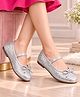 Pine Kids Slip On Bellies with Sequin Detailing - Silver