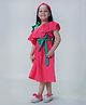 Tiber Taber One Shoulder Solid Ruffle Dress - Pink