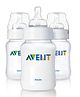 Philips Avent BPA Free Slow Flow Teat Bottles Pack Of 3 - 260ml