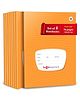 Target Publications Red & Blue Line Small Notebook | Four Line Ruled | 76 Pages | 18 x 24 cm | Pack of 8
