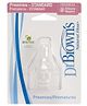 Dr. Browns Natural Flow Preemie Standard Nipple Pack Of 4 - White