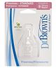 Dr. Brown's Natural Flow Preemie Standard Nipple - Set of 2