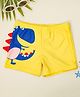 Yellow Bee Baby Dino Printed Swim Shorts - Yellow And Blue
