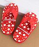 Cute Walk by Babyhug Back Strap Closure Boat Graphic Flip Flops - Peach