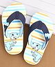 Cute Walk by Babyhug Slip On Flip Flops Dino Print - Blue