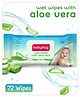 Babyhug Wet Wipes with Aloe Vera - 72 Pieces