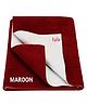 Kritiu Baby Smart Dry Bed Protector Sheet Size Small - Maroon