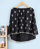 Babyhug Cotton Poncho Style Breast Feeding Nursing Cover Floral Print - Black