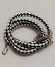 Kid-O-World Braided Round Belt - Black And White