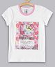Kidsville Short Sleeves Hello Kitty Featured Printed Tee - White