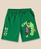 Kidsville Hulk Theme Printed Shorts - Green