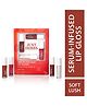 Just Herbs Lip Gloss for Smooth & Shiny Lips Soft Lush Pack of 4 - 4 ml