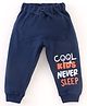Mini Taurus Full Length Lounge Pant Text Print - Blue