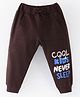 Mini Taurus Cotton Lounge Pant Text Printed - Brown