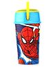 Spider Man Themed Snacks Tumbler with Straw Multicolour - 400 ml