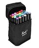SYGA Graphic Sketch Marker Dual Tip Art Marker Set for Design Drawing Colouring Highlighting Underlining 24 Pieces - Multicolour
