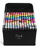 SYGA Graphic Sketch Marker Dual Tip Art Marker Set for Design Drawing Colouring Highlighting Underlining 168 Pieces - Multicolour