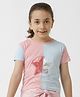 Kate & Oscar Cut And Sew Contrast Star Printed T-Shirt - Blue