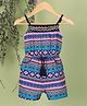 Nauti Nati Sleeveless Block Motif Printed Jumpsuit - Blue