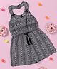 Nauti Nati Sleeveless Halter Neck Aztec Designed Print Jumpsuit - Black