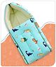 Babyhug Cotton Sleeping Bag Dino Print- Blue