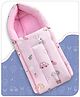 Babyhug Cotton Sleeping Bag Car Print- Pink