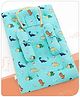 Babyhug 100% Premium Cotton Baby Bedding Set Dino Print- Sea Green| New Born Gifting Option| For Boys and Girls| Pillow and Bolsters| Light Weight and Travel Friendly| Baby Safe Material| Delicate on Baby's skin| Versatile Use| Use on Floor Cribs Cot