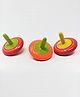 A&A Kreative Box Wooden Toy Spinning Chakri Set Of 3 - Available in Assorted Colors