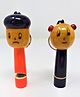 A&A Kreative Box Wooden Whistle and Keyring Set Of 2 (Color May Vary)