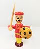 A&A Kreative Box Wooden Toy Indian Warrior King Pretend Play (Available in Assorted Colours)
