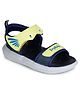 LIBERTY Velcro Closure Casual Sandal - Yellow